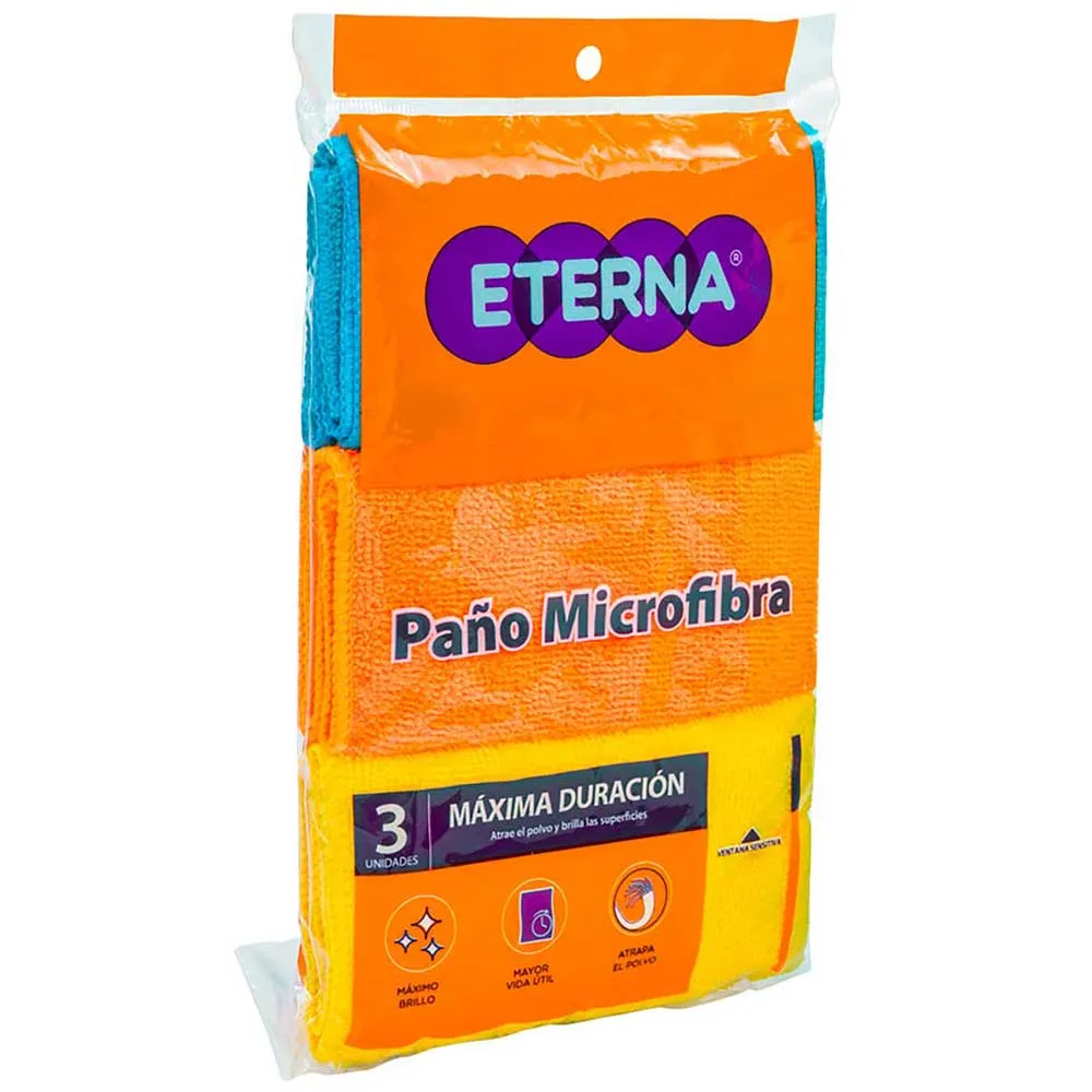Paño Microfibra 30x40 Paqx3