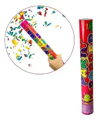Lanza Confety 30CM Papel de Colores