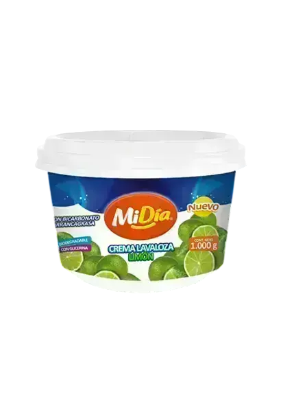 Jabon Lavaloza Crema Limón MiDía 1.000GR 