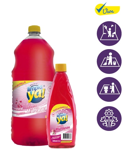 Limpia Piso Floral Limpia Ya 2000 Ml