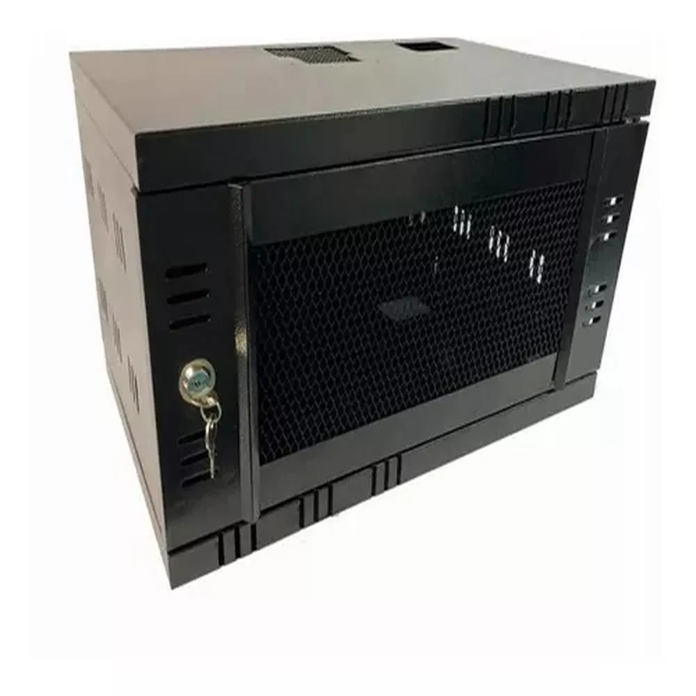 Rack jumbo negro, 5UR, 29cm alto x 52cm ancho x 51cm profundo