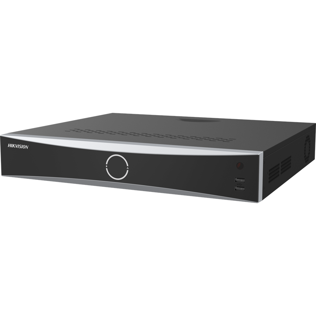 NVR 32 canales con funciones acuseek y acusearch integra tecnología hikvision acusense para minimizar el trabajo manual y reducir costos de seguridad /protección perimetral precisa que reduce eficazmente las falsas  larmas. DS-7732NXI-K4/16P/VPRO 
