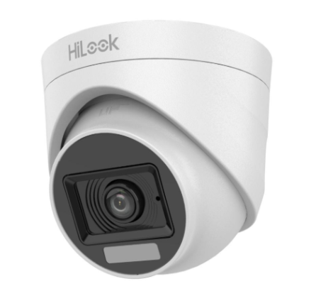 Cámara mini Domo fija con audio y luz dual de 2 MP / Hasta 20 m de distancia IR para imágenes nocturnas brillantes / Hasta 20 m de distancia de luz blanca / Luz híbrida inteligente THC-T127-LPS2.8MM