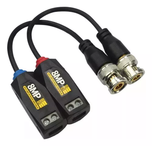 Video Balum Pasivo Recepto Y Trasmisor Hasta 8 MP (4K) 100% Cobre 