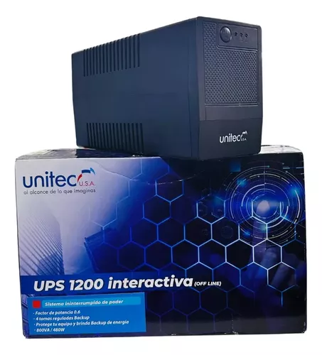 Ups Interactiva 1200 Led / 800va Unitec