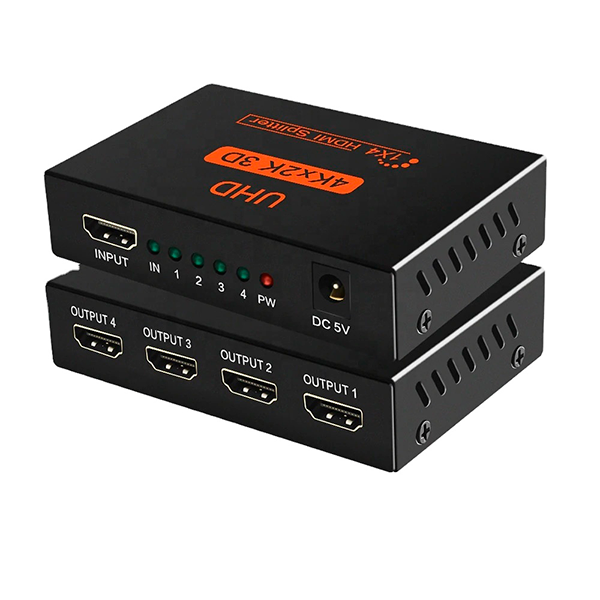 SPLITTER HDMI 1x4 PUERTOS 4K