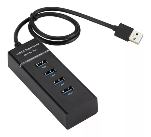 Hub Usb 3.0 4 Puertos Cable 30cm  