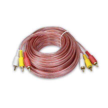 Cable  3x3 Rca A Rca 5metros Siliconado CA3X3 5M