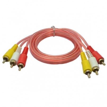 Cable 3x3 P/Rca 1.6m Siliconado