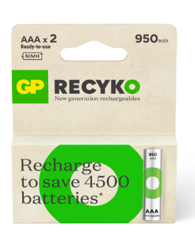 Pila Recargable GP NIMH AAA 1.2V 950 MAH