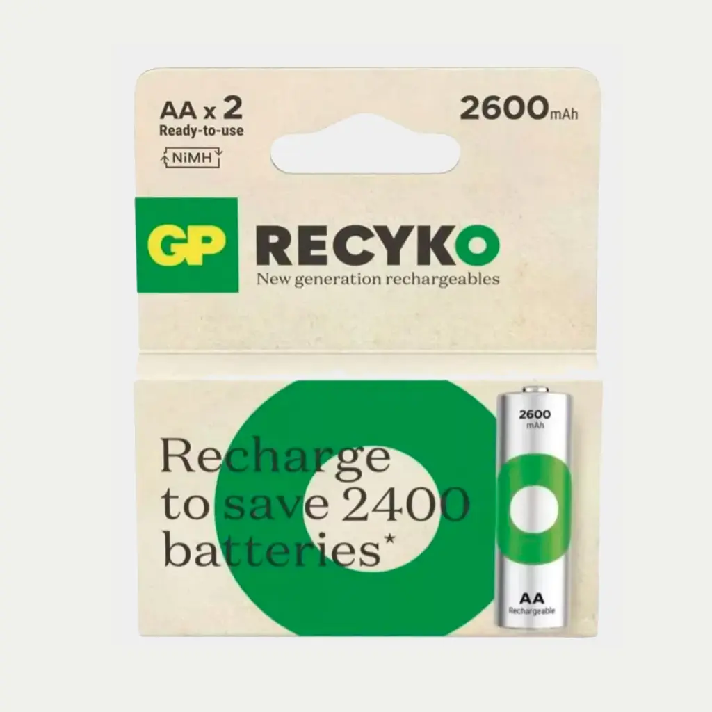 Pila Recargable Gp NIMH AA 1.2V 2600 Mah