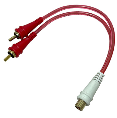 Cable 2 Machos/RCA X 1 Hembrea RCA