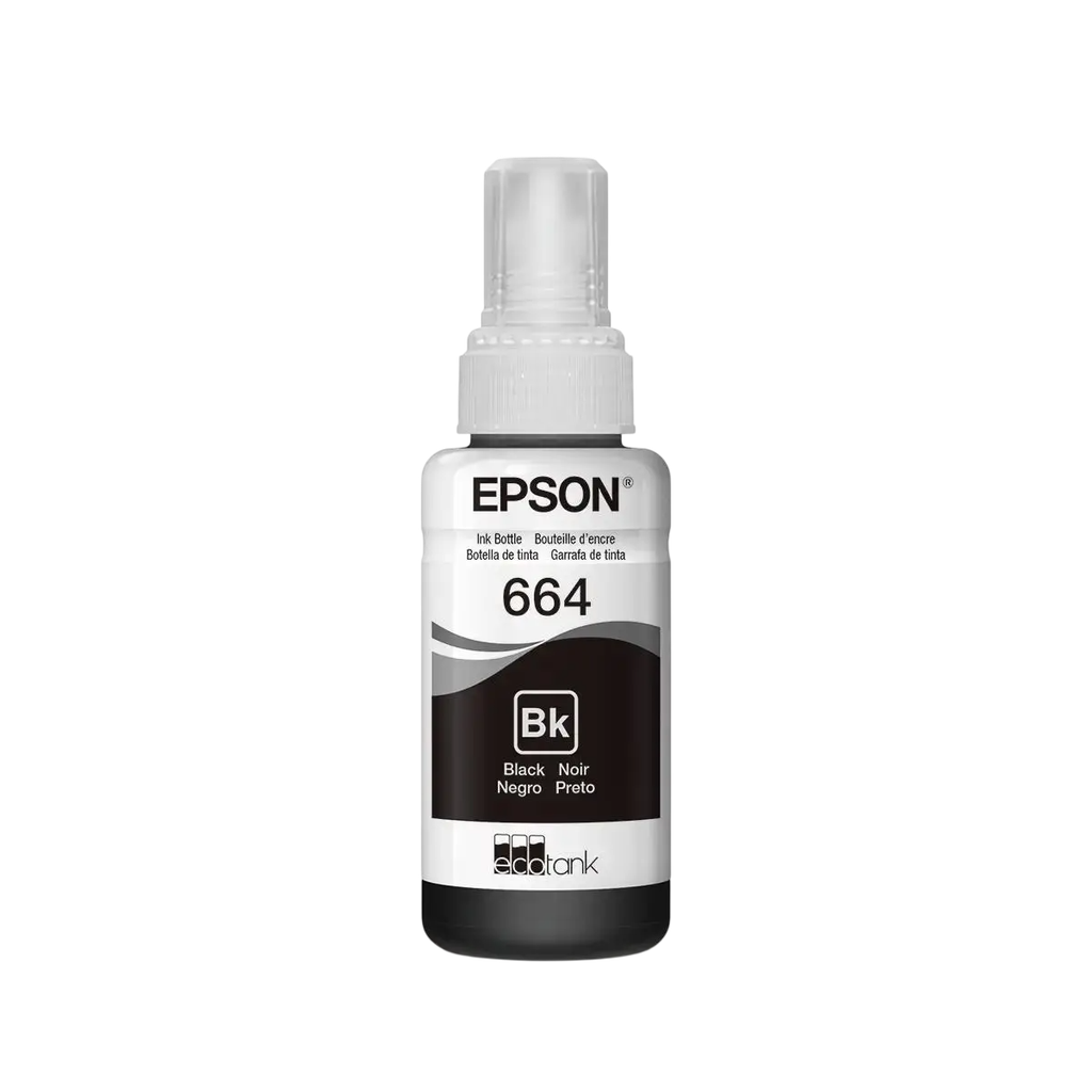Botella Tinta Epson T664120 Negra #664