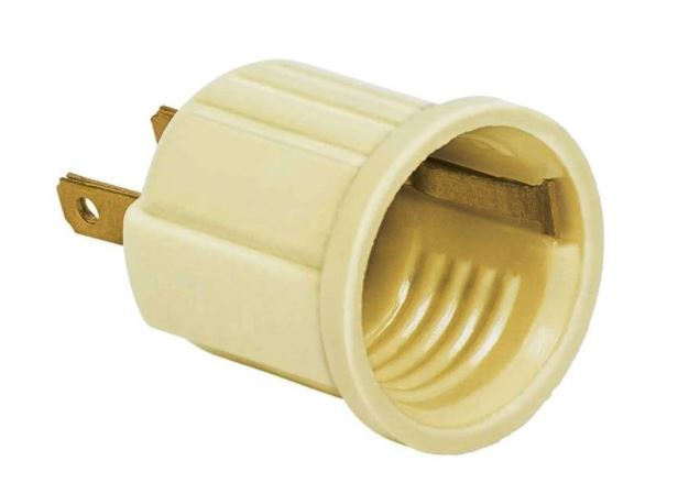 Socket  Para Bombillo U22 Crema 