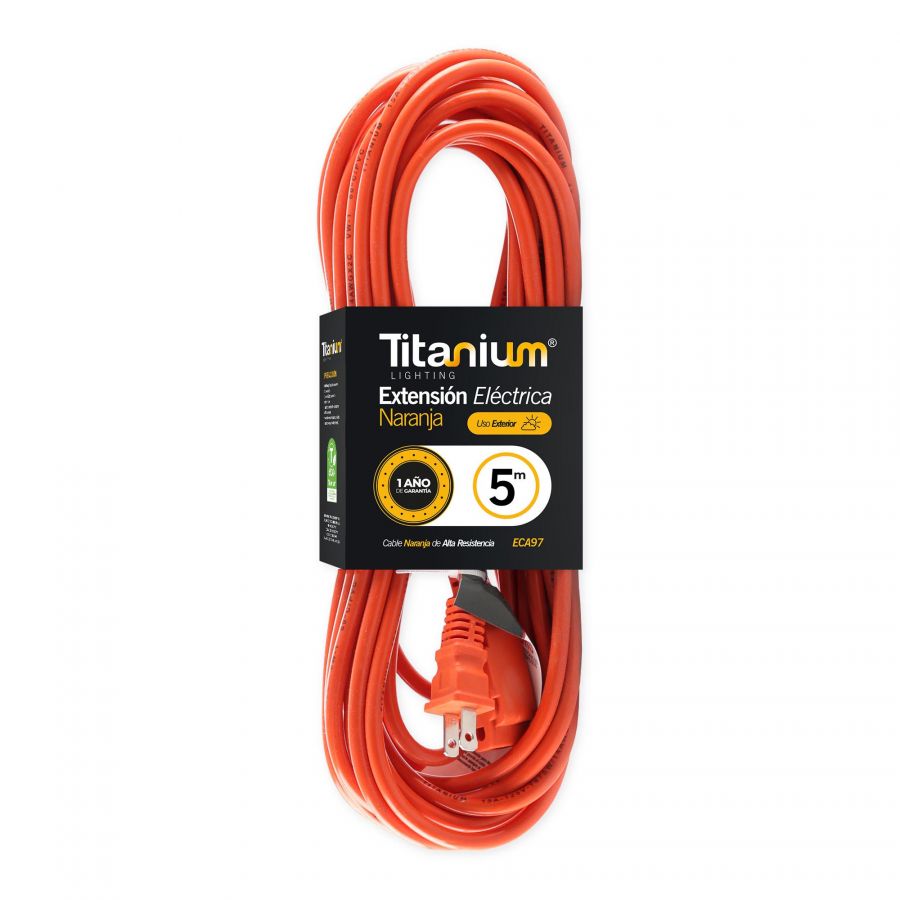Extension Electrica Naranja 5M ECA97