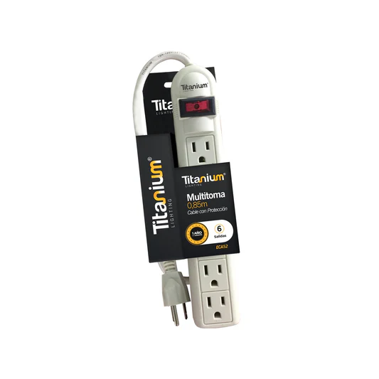 Multitoma 6 Salidas 0.85M Cablecon Prote