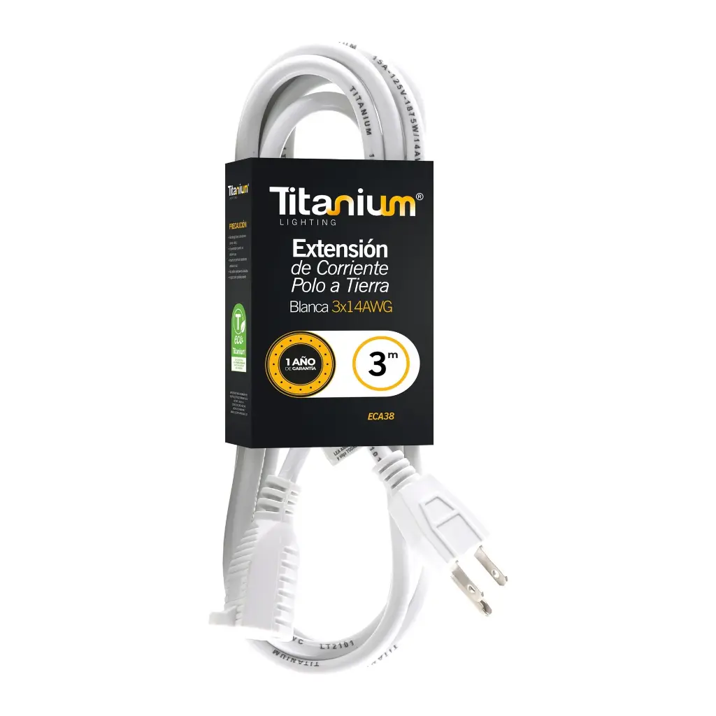 Extension De Corriente Polo Tierra 3m ECA38
