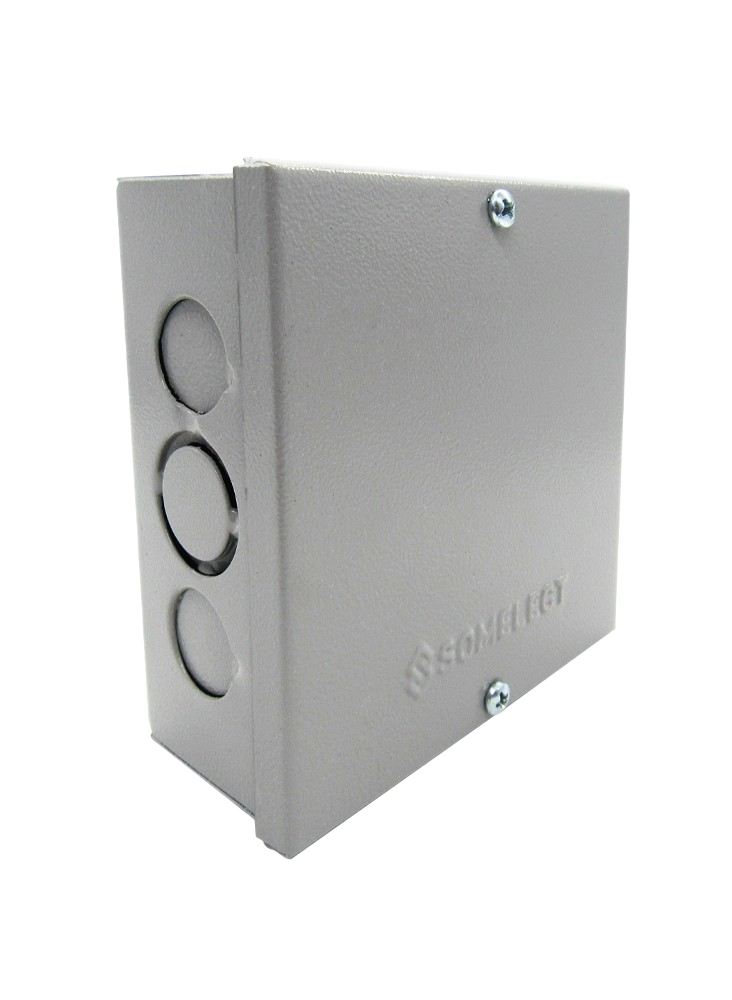 Caja Empalme Metalica 12 X 12 X 5cm Tapa Ciega