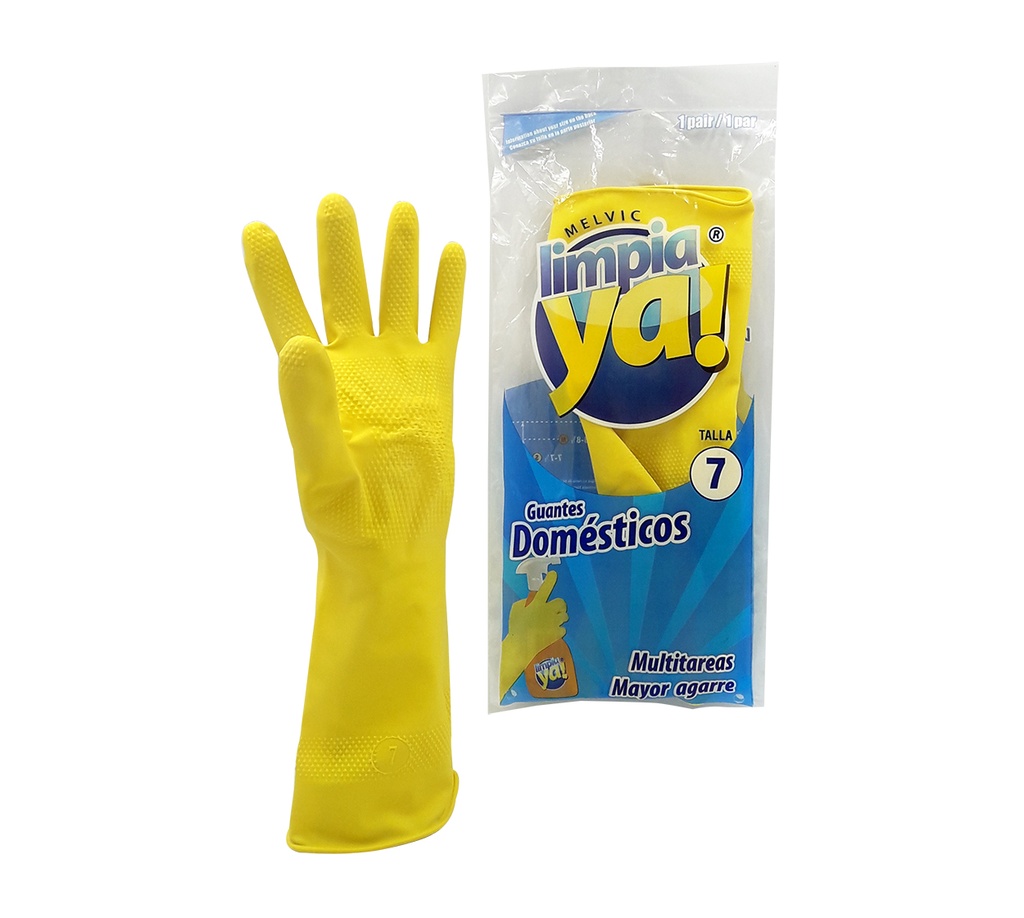 Guante Amarillo Calibre 15 Talla 7 1/2