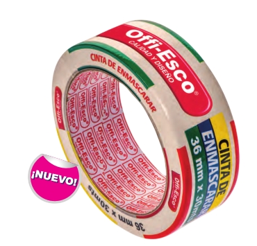Cinta De Enmascarar 36mmX30Mts Offi-Esco
