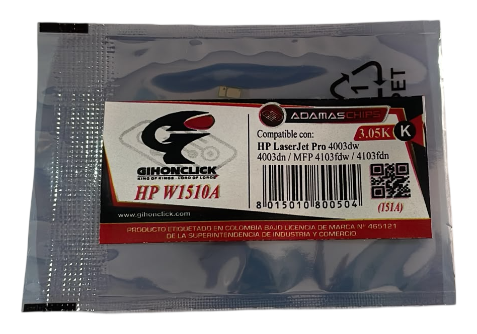 Chip Hp W1510a 3.05k Laserjet Pro 4003dw/4003dn Hp Laserjet Pro Mfp 4103fdw/4103fdn