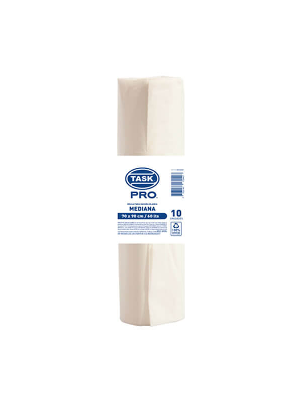 Bolsa Rollo TK blanca 70x90 Paquete x10