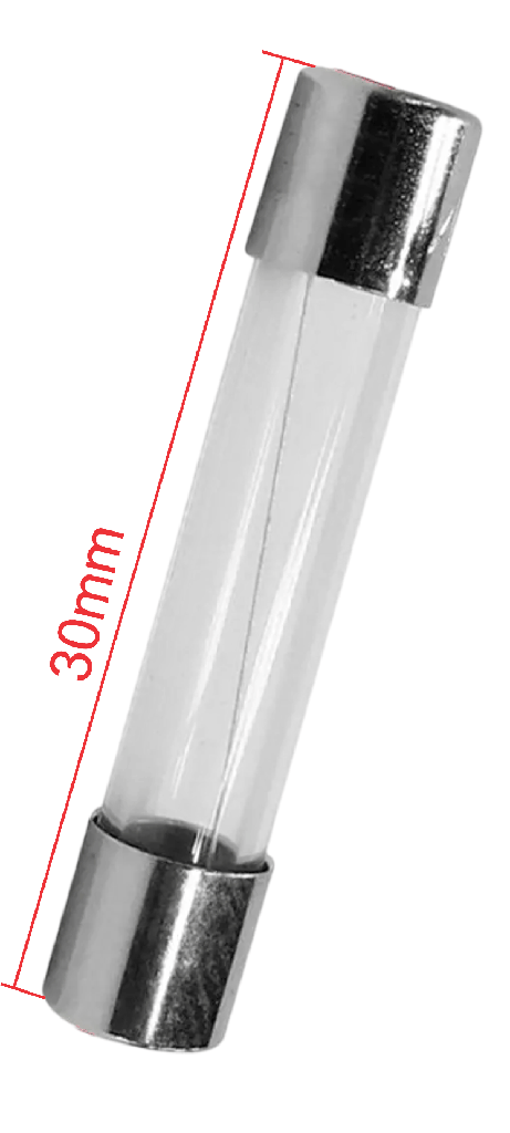 Fusible Largo Vidrio 0.5-30a 6x30mm 250v