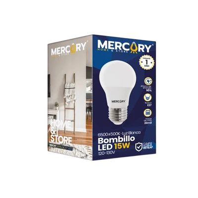 Bombilla LED de 15 Watts E27 6500K Blanco 