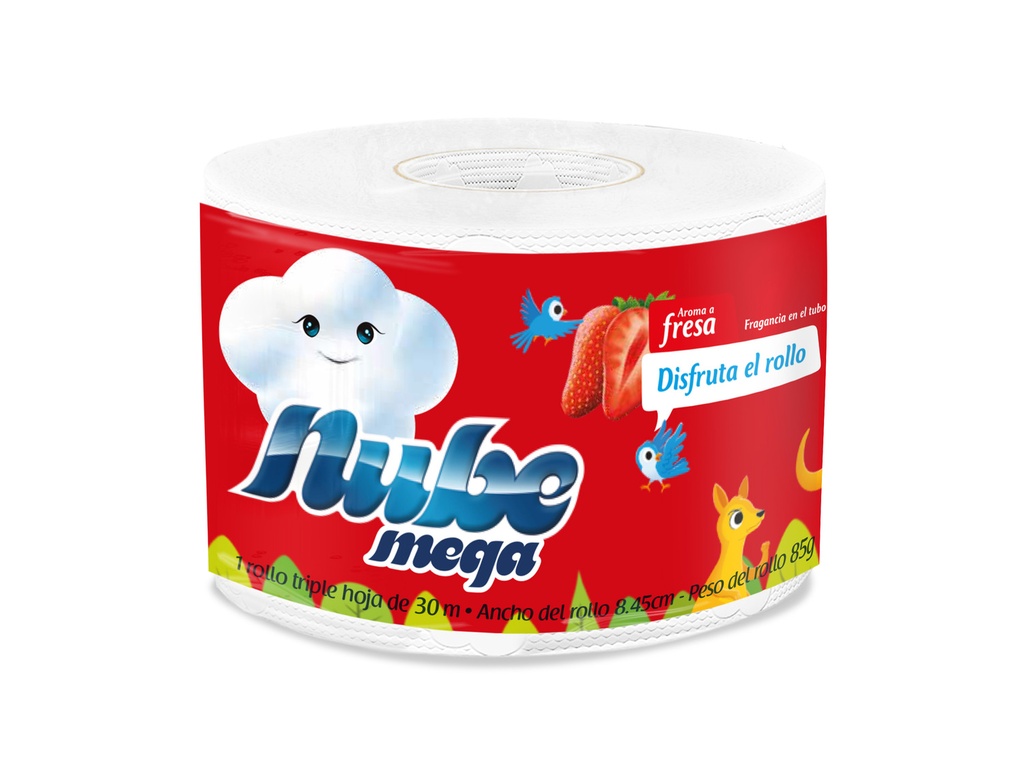 Papel Higienico Megarrollo Nube 27Mts