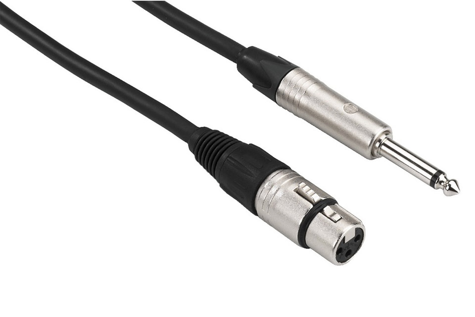 CABLE JACK XLR A PLUG 6.3MONO MAXLIN 3MT MX350L3