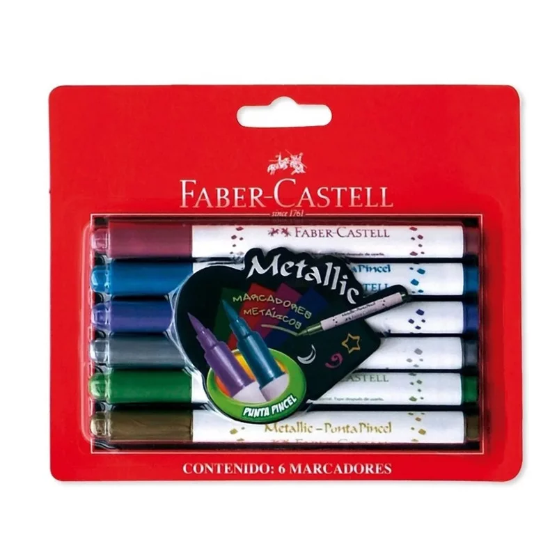 Plumones Faber Castell Metalizado