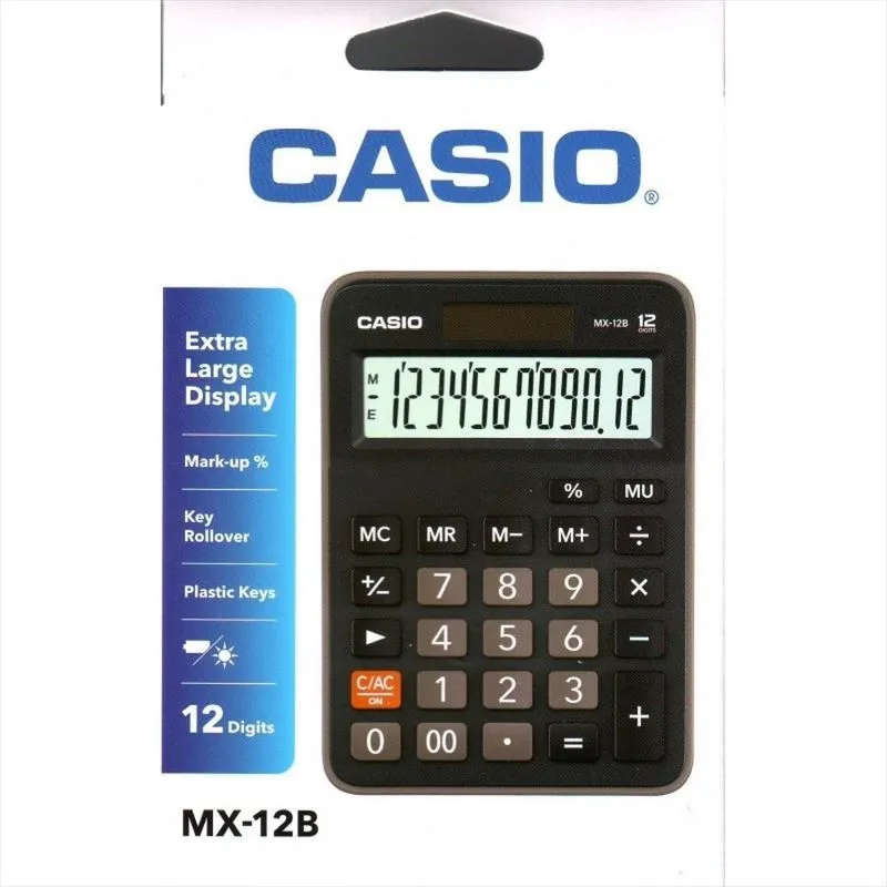 Calculadora Casio Mx-12B Negra Casio