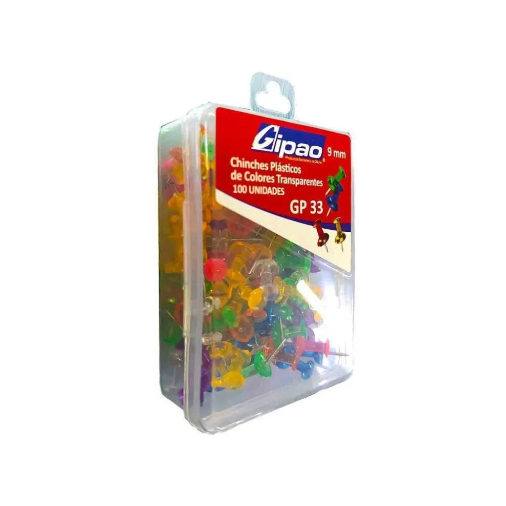 Chinches Plasticos Colores X100 9MM