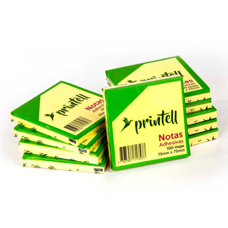 Taco De Notas Adhesivo X 100h 75mmx75mm
