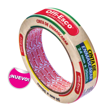 [1701002] Cinta De Enmascarar 24mmX30Mts Offi-Esco 
