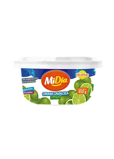 [805068] Jabon Lavaloza Crema Limón MiDía x450g