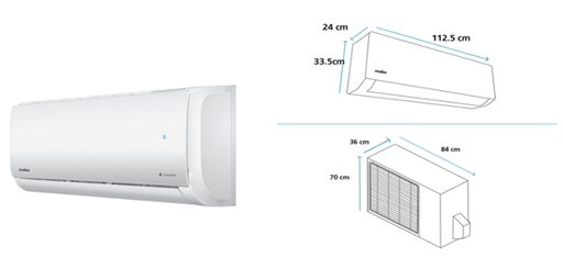 [405026] Aire Acondicionado MABE Inverter 24.000Btu 220V MMI24CDBWCCC8
