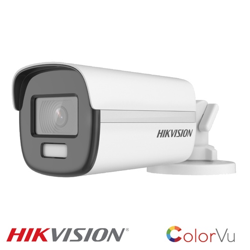 [DS-2CE12UF3T-E2.8MM] Camara Tipo Bala TURBOHD 4K/ Imagen a color 24/7 / Lente 2.8 mm / METAL / Luz Blanca 40 mts / Exterior IP67 / WDR 130 dB DS-2CE12UF3T-E2.8MM