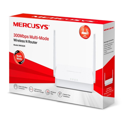 [703081] Router Mercusys MW302R Inalambrico 2 Antenas 300MBPS