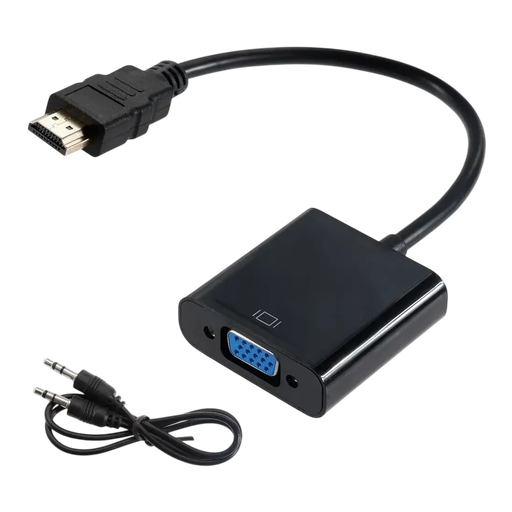 [ETR-1022G-11] Convertidor HDMI A VGA Con Audio 3.5 Mm 