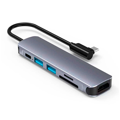 [711131] HUB USB Tipo C 6 EN 1 PD