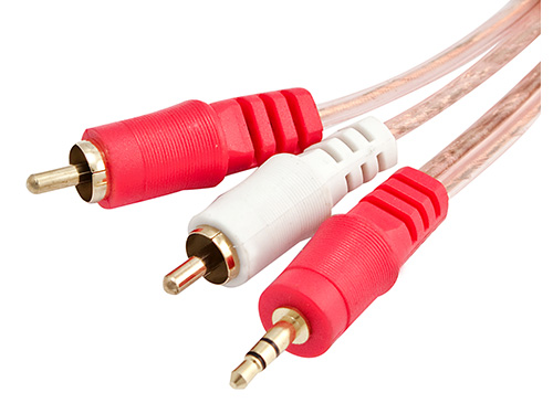 [713021] Cable 2x1 Plug 3.5- 2rca 3.6metros  Siliconado