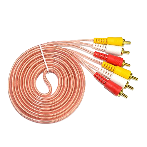 [713039] Cable 3x3 Rca A Rca 3metros Siliconado CA3X3 3M