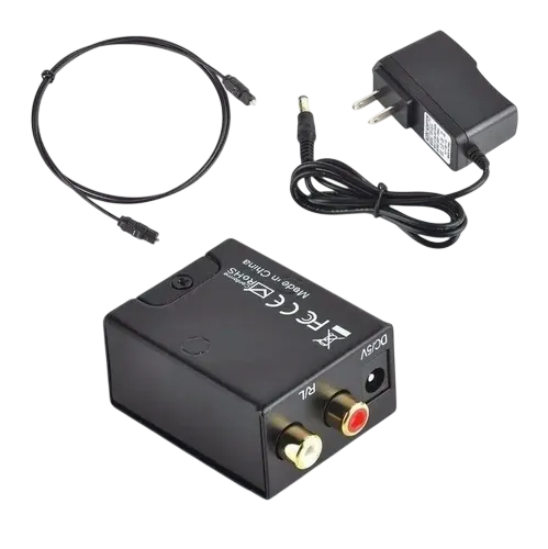 [ETR-1145G-1, ETR-1148G-1] Convertidor de Audio analogico a Digital / adaptador RCA a optico 