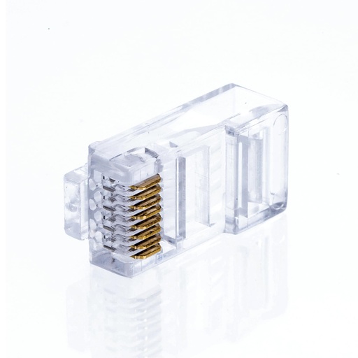 [714023] RJ45 PLUG COMPUT CAT 6 Plastico