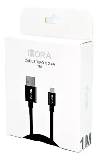 [726032] Cable Tipo C 2.4A 1MT GRIS