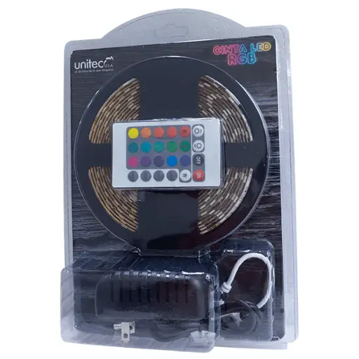 [301222] Cinta LED RGB 5 Metros + Cargador + Control