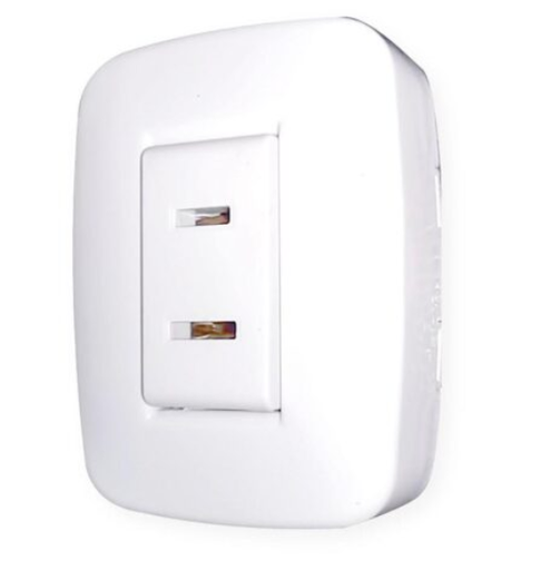 [303161] Toma Sencillo Sobreponer - Poner Basic Blanco ETI84