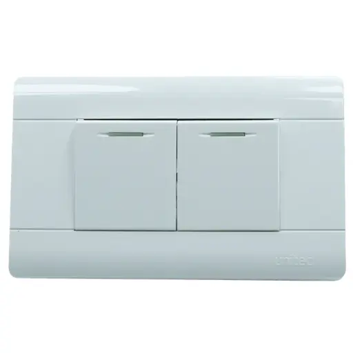[309004] Interruptor Doble Policarbonato Unitec