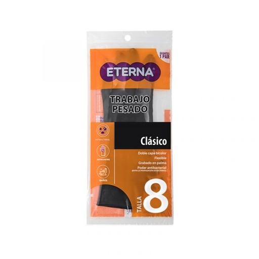 [313078] Guante Eterna Trab.Pesa Clas Talla-8 Calibre-25